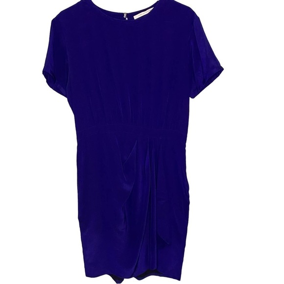 DIANE Von Furstenberg Dress Deep Purple / Blue Size Medium - Picture 1 of 7